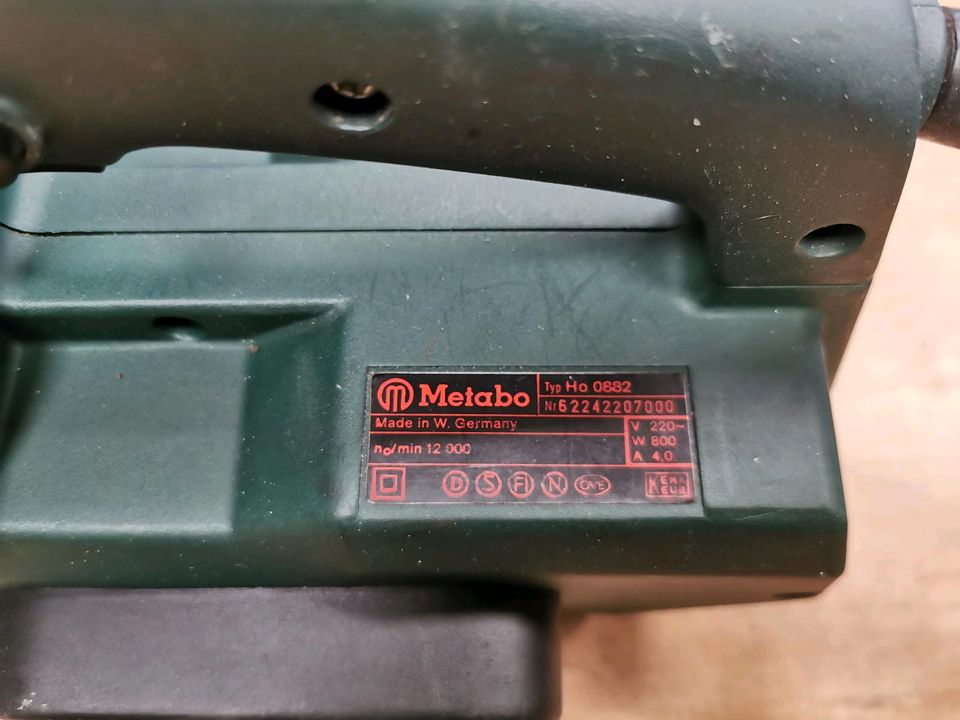Metabo HO 0882 Hobelmaschine Hobel mit Anschlag 800 Watt in Berlin