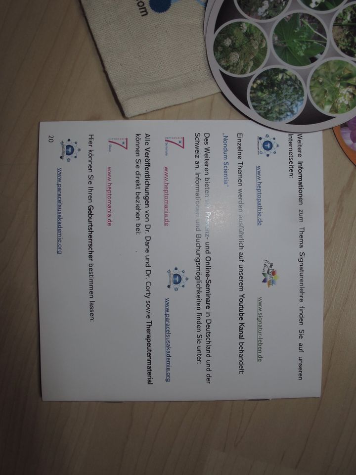 Heptomania| Kinesiologie Set Heilpflanzen Paracelsusmedizin in Retzstadt