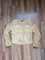 Jacke Senf Pailletten Stretch Italy Style Gr. 40 L Hessen - Hohenstein Vorschau