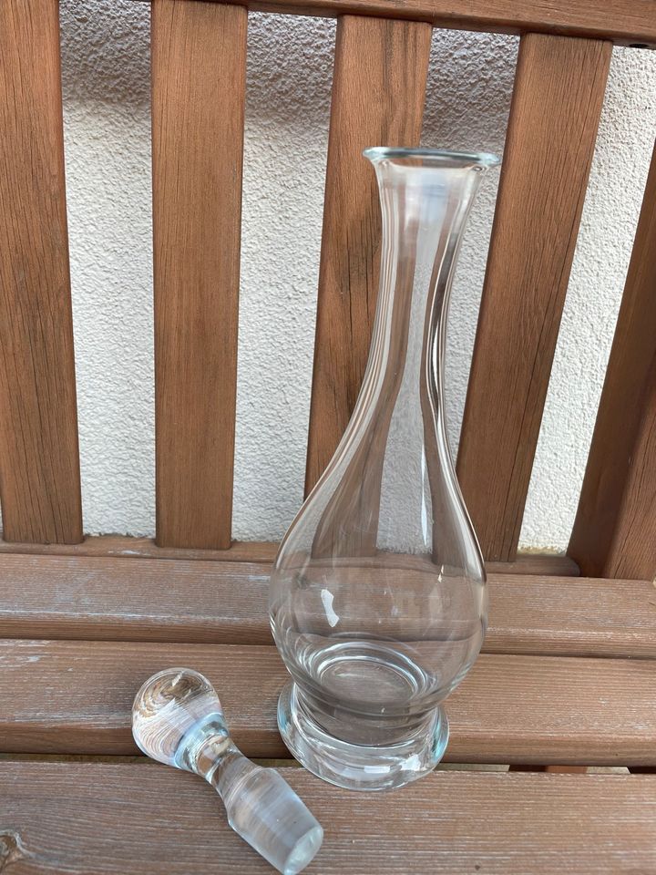 Retro/Vintage Weinbehälter/Karaffe aus Glas in Untersiemau