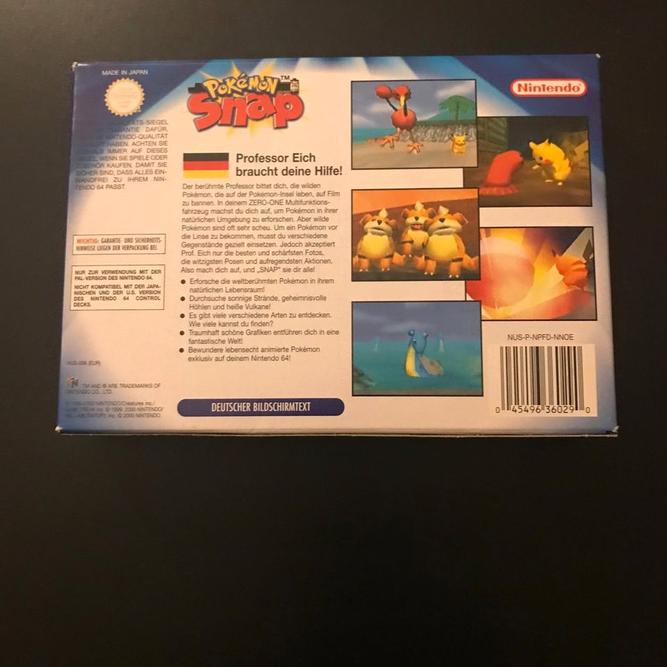 Pokemon Snap für Nintendo 64, N64 Spiel + Spieleberater in Wienburg