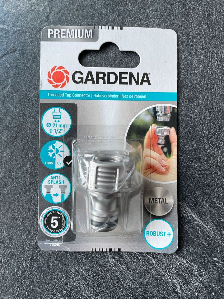 Gardena Premium Hahnverbinder (21 mm) in Ebringen