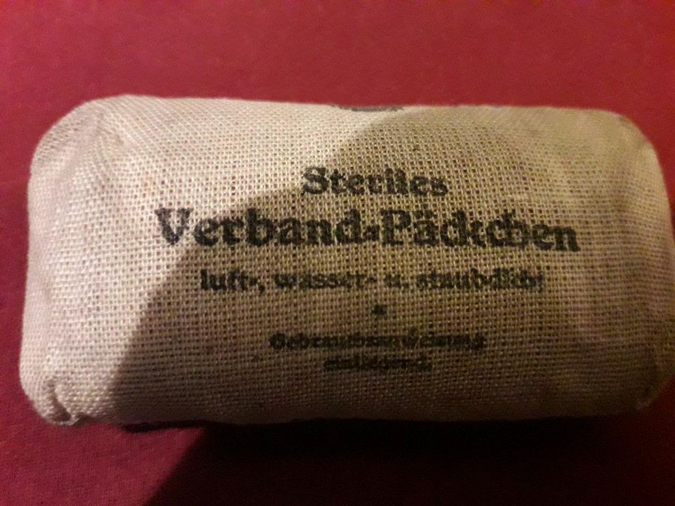 Mullbinden, Verbandspäckchen, 2. Weltkrieg, Deutsche Bundesbahn in Kiedrich