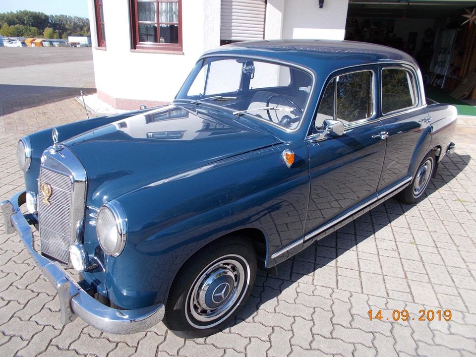 Mercedes C 190 Ponton Bj 1957 in Weinbergen