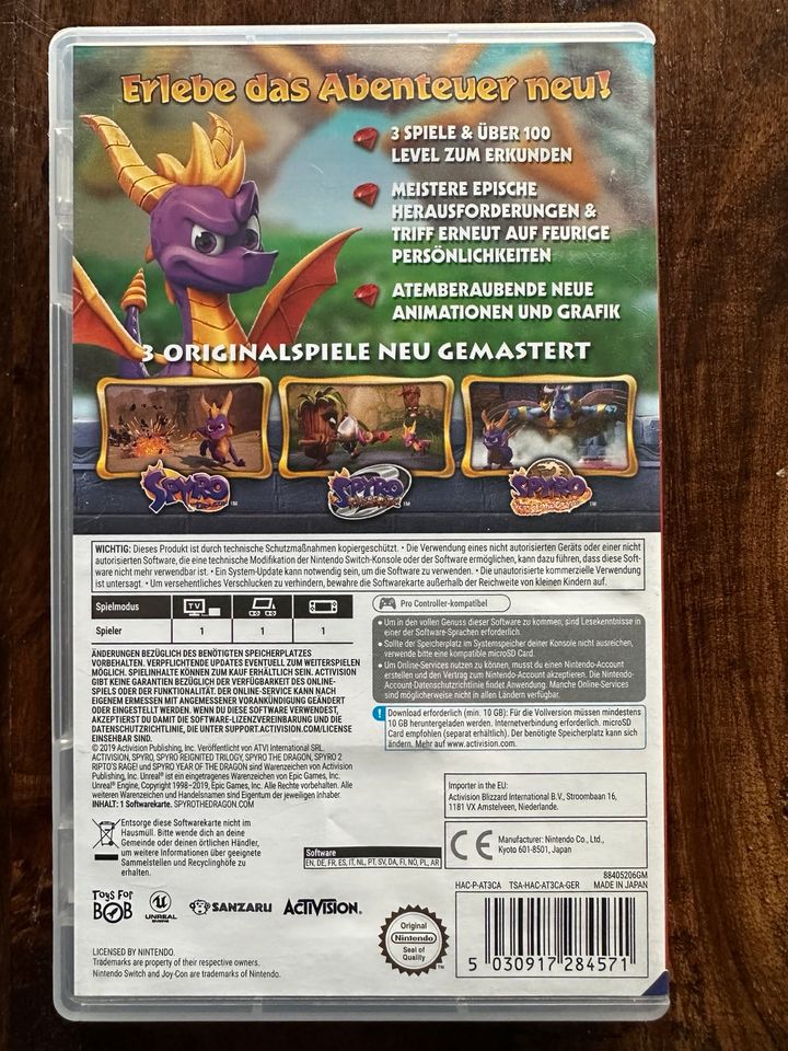 Spyro Reignited Trilogy Nintendo Switch in Tawern