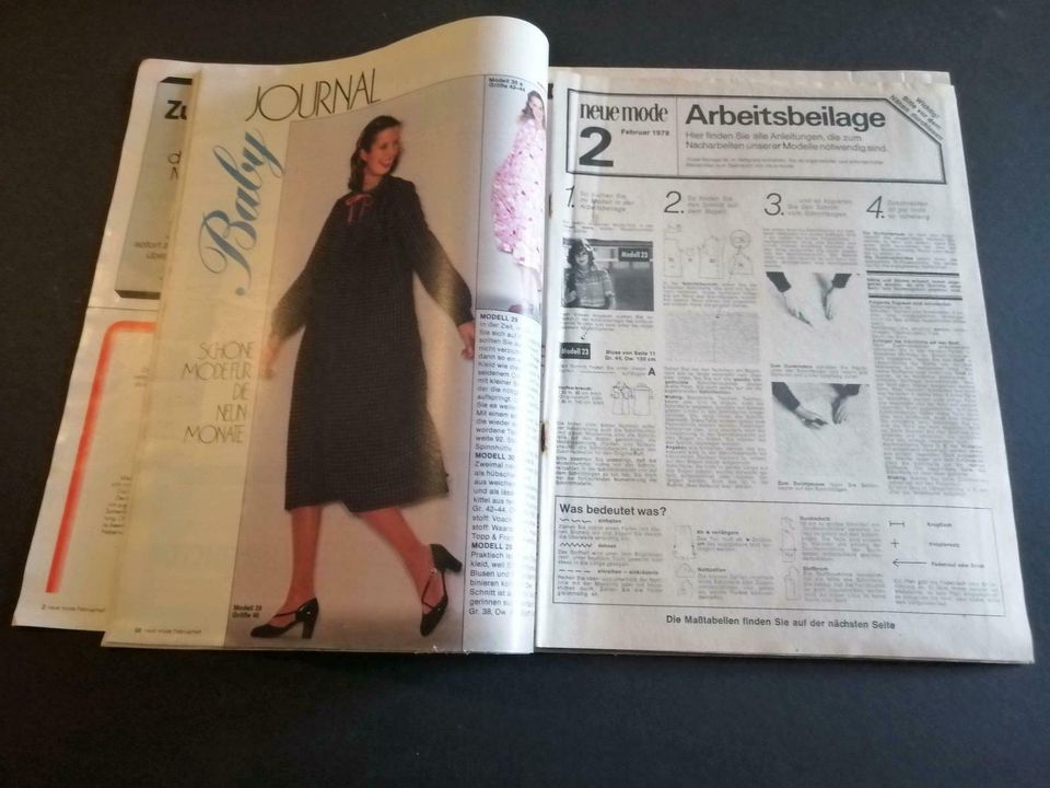 2 Neue Moden Zeitschriften Januar und Februar 1979 in Nürtingen