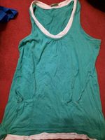 Neu Janina Top/T-Shirt Gr.44 reine Baumwolle Grün/Weiß mit Tasche Vahrenwald-List - List Vorschau