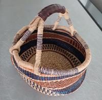 Bolga Korb mit Lederhenkel - schick und zeitlos Baden-Württemberg - Freiburg im Breisgau Vorschau