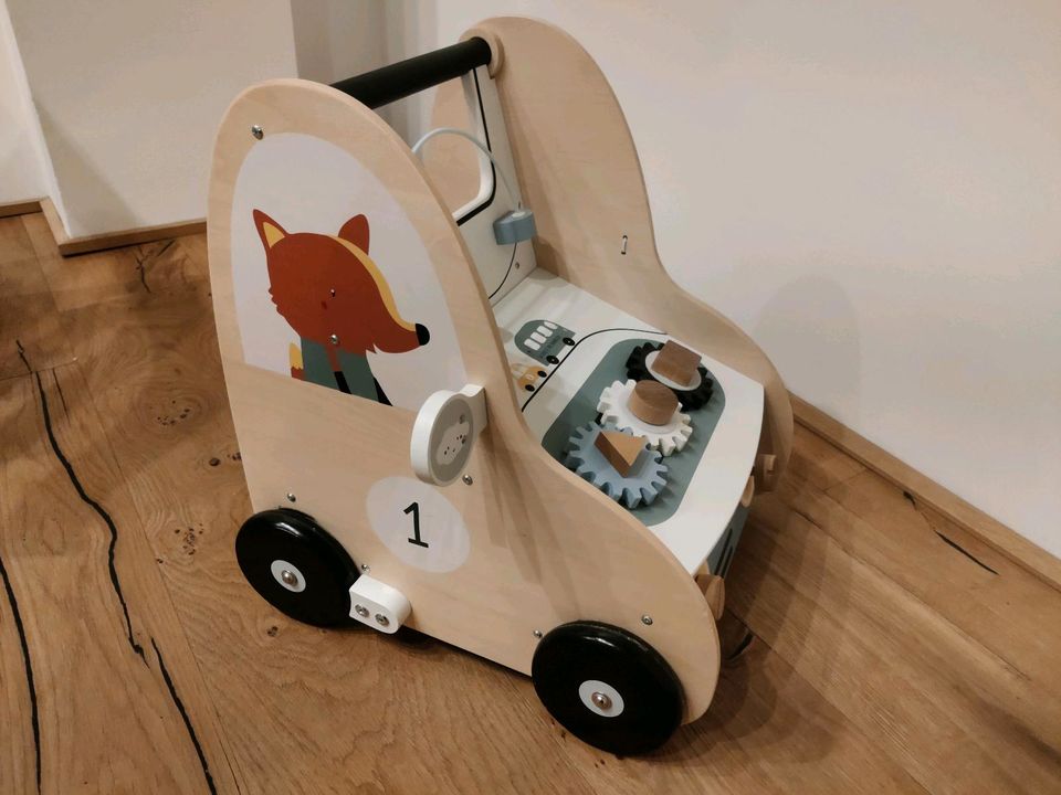 Vertbaudet Baby Lauflernwagen mit Bremse in Würselen