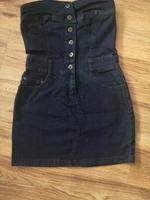 Jeans mini Kleid Gr. 34 dunkelblau Dortmund - Mitte Vorschau