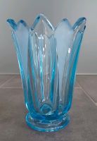 DDR BLUMEN VASE BLUMENVASE GLAS PRESSGLAS  ALT BLAU Sachsen - Erlau Vorschau