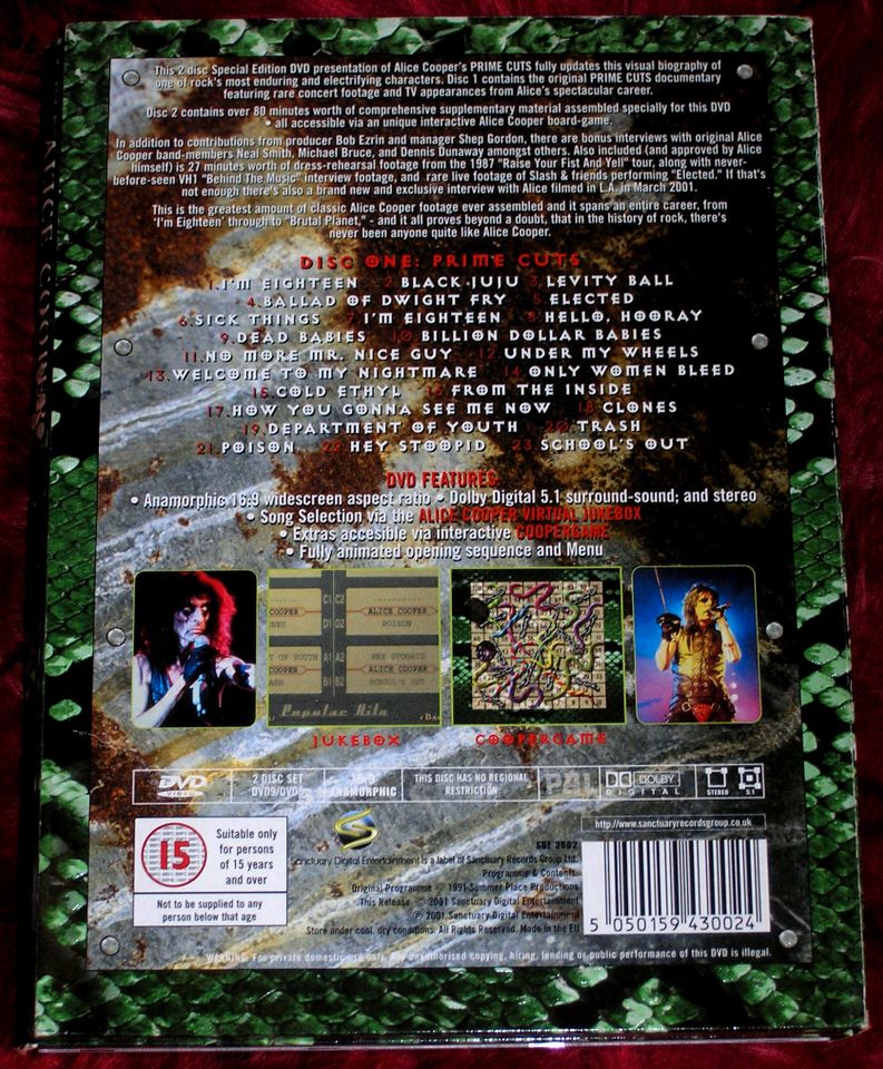 ALICE COOPER 2-DVD-SPECIAL EDITION DIGI "PRIME CUTS" in Neuss