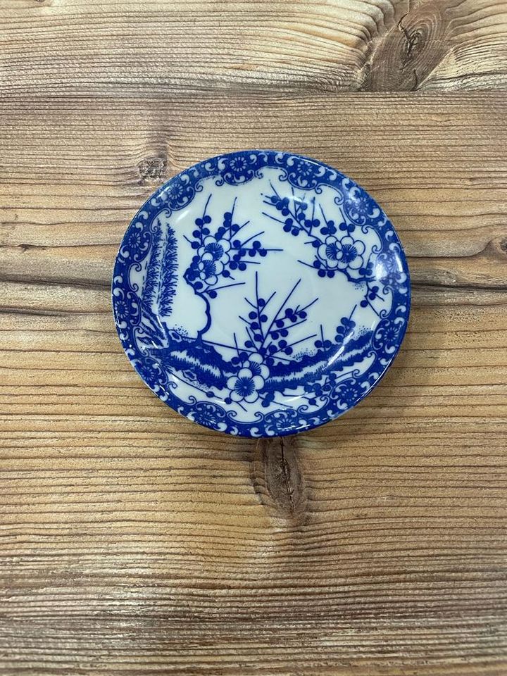 saucer for tea 12,9cm Japan China kirshblüte blue in Berlin