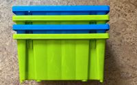 4 Kunststoffboxen blau-grün Gebraucht Baden-Württemberg - Tuningen Vorschau