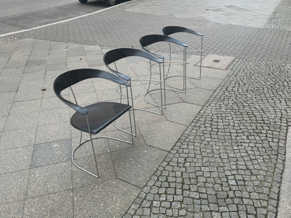 4 Kernleder Arrben Stil Stühle Chairs 3 Ohne Sitzfläche DIY in Berlin
