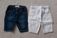 2 x Bermudas von H&M Gr. 86 Farbe weiß und Jeans für Mädchen Baden-Württemberg - Laupheim Vorschau