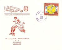 Brief Fußball WM 1982 Spanien El Salvador - Argentinien 0:2 Sport Nordrhein-Westfalen - Kamen Vorschau