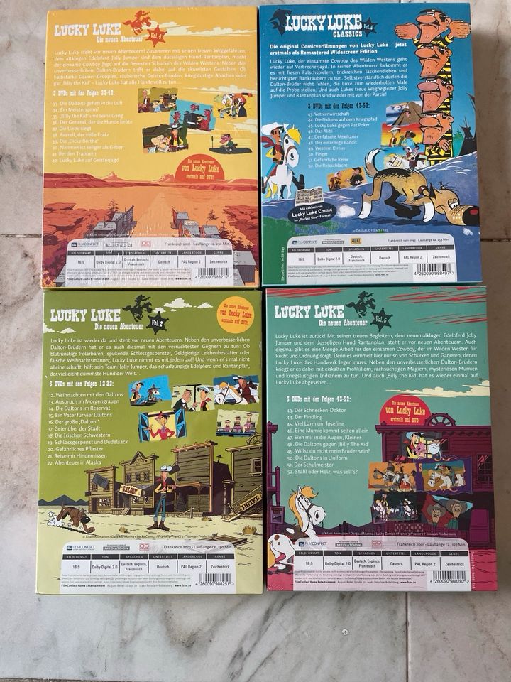 Lucky Luke 4 DVD Boxen NEU Classics Die neuen Abenteuer Comic in Schwabach