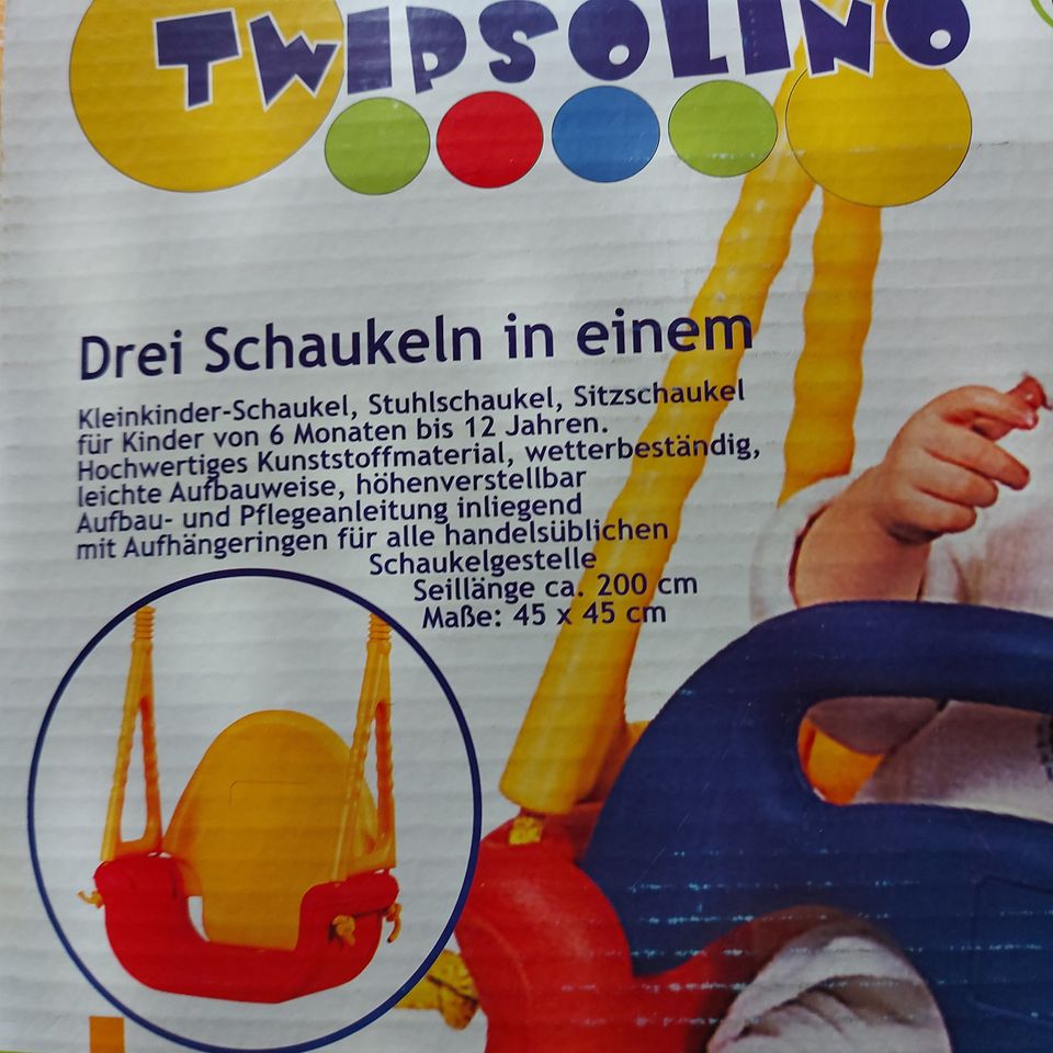 Twipsolino 3 in 1 Schaukel für Kleinkinder ab 6 Monaten in Besigheim