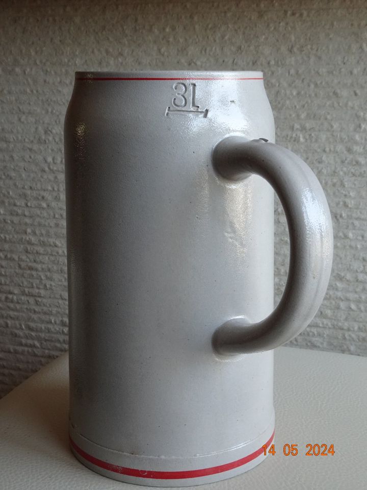 Bierkrug, Dortmunder UNION, 3 Liter, Steingut in Oberhausen