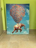 Bild Elefant mit Luftballons Bild auf Leinwand 120 x 90 cm Bayern - Bayreuth Vorschau