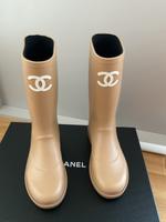 Chanel Gummistiefel Regenstiefel beige 38 Bayern - München-Flughafen Vorschau