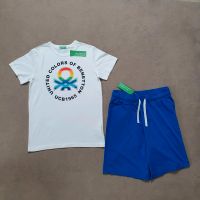 Neu United Colors of Benetton T-Shirt Shorts blau weiß  Junge 164 Nordrhein-Westfalen - Schwerte Vorschau