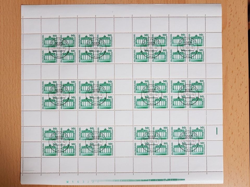 Briefmarken DDR 1990, 2x MHB 20L und 21L, gestempelt in Zweenfurth