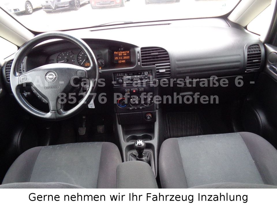 Opel Zafira A Elegance 2,2, Klima, Alu, Tüv 10/2025 in Pfaffenhofen a.d. Ilm