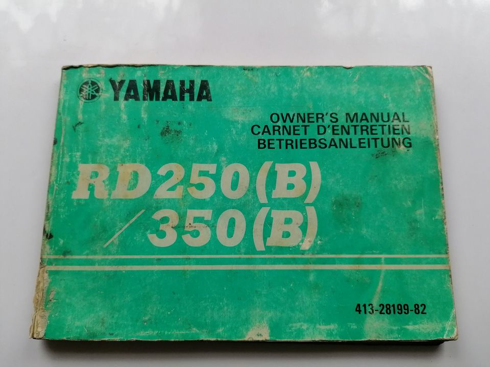 Yamaha RD 250/350 Handbuch, Betriebsanleitung, Ausg. 1974 in Troisdorf