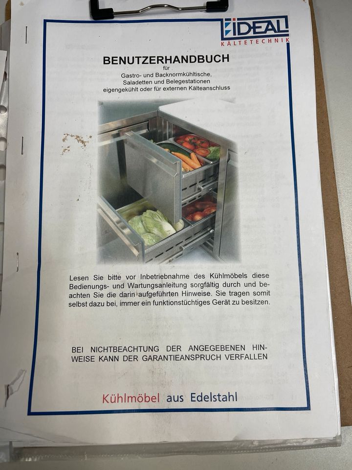 Kühltisch,Unterbau Kühlschrank IDEAL Östereich Artikel-Nr.: 22916 in Berlin