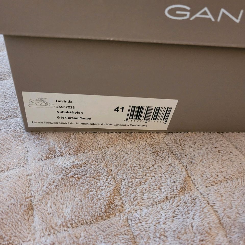 Gant Bevunda Sneaker beige NEU, Gr. 41 in Heusenstamm