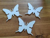 3 Schmetterling Sticker weiß Saarland - Wadgassen Vorschau