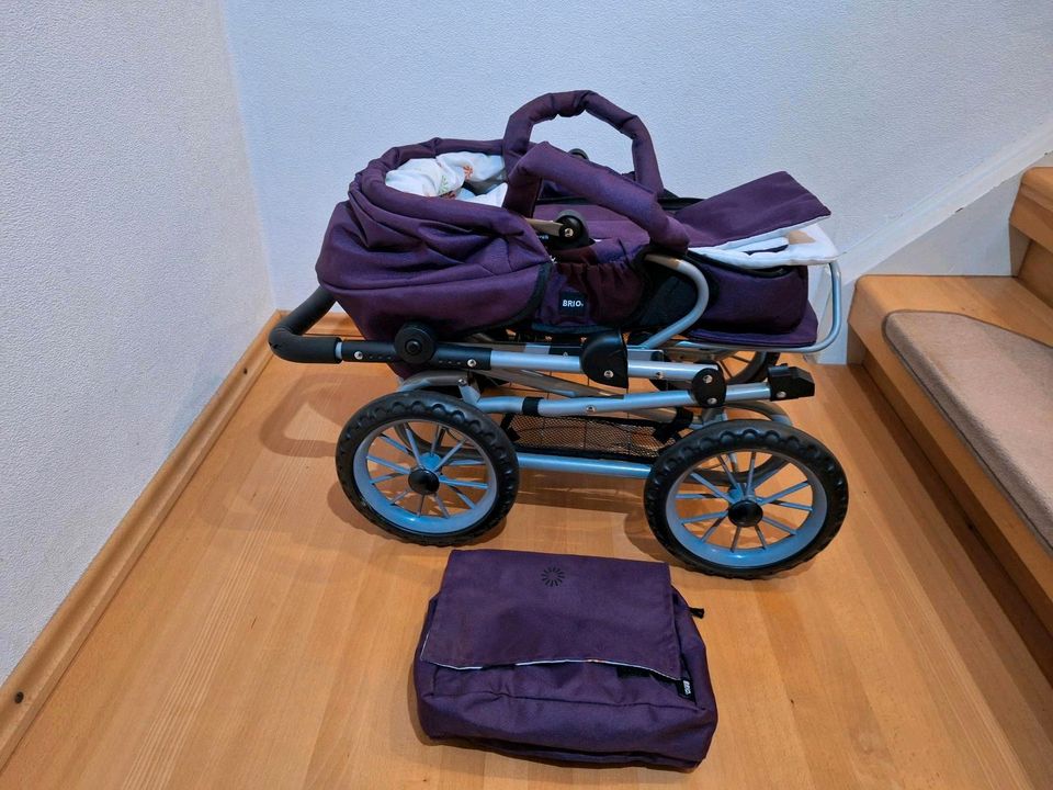 Brio Puppenwagen Combi inkl. passendem Bettenset + Wickeltasche in Kirchen (Sieg)