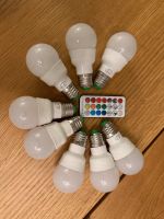 RGB LED 8 Lampen mit 4 Fernbedienungen E27 Berlin - Tempelhof Vorschau