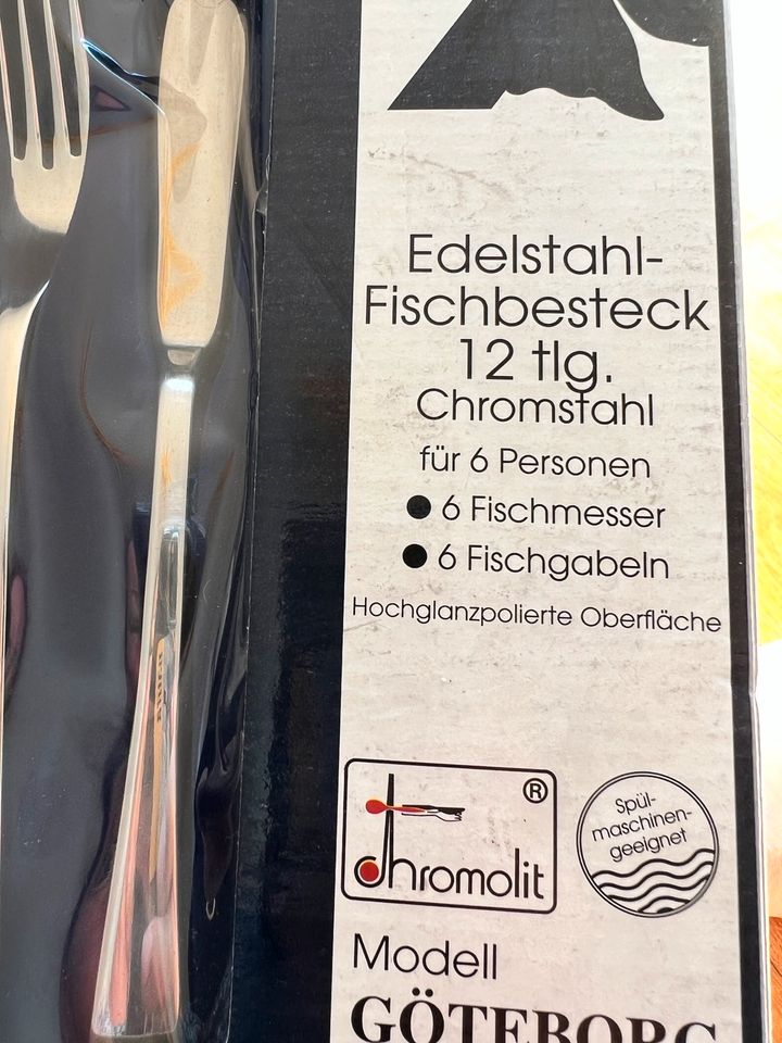 Besteck Fisch 12 Teilig Chrom Stahl in Hamburg