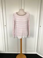 H&M Pullover Gr. S 36 Weiß Rosa Silber Glitzer Strick Gestreift Niedersachsen - Apen Vorschau