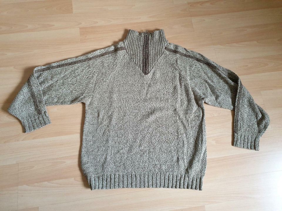 Hajo Herrenpullover, Pulli, Strick Gr.56 / XXL in Kamen