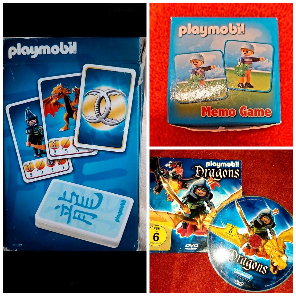 Playmobil Karten + Memory + DVD Film in Baden-Baden