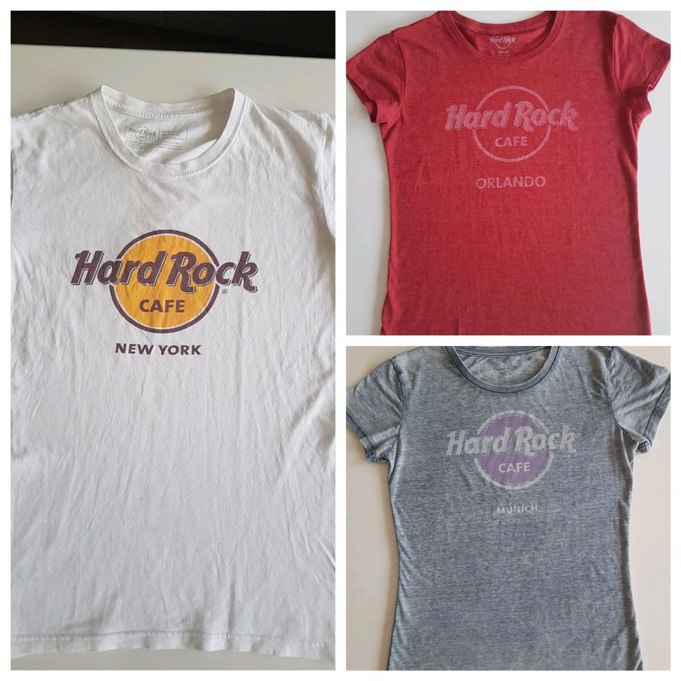 3 Hard Rock Cafe Shirts/ New York, Orlando, München in Wesel