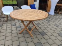 Teak Klapptisch Gartentisch Holztisch massiv Teaktisch Ø 120cm Baden-Württemberg - Riedlingen Vorschau