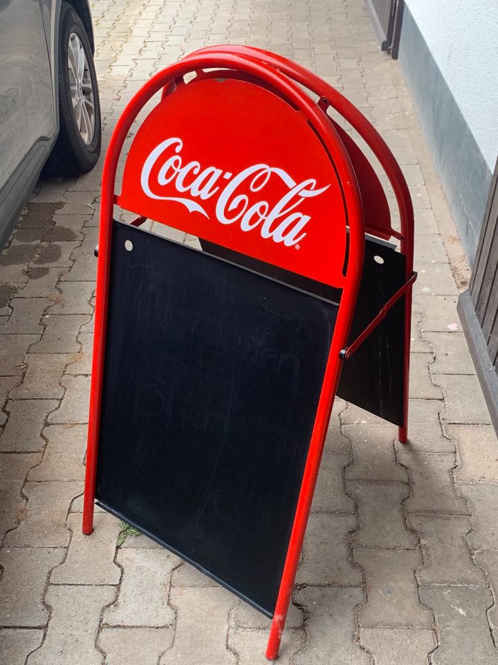 Coca Cola Gastro Werbetafel / Kundenstopper in Limeshain