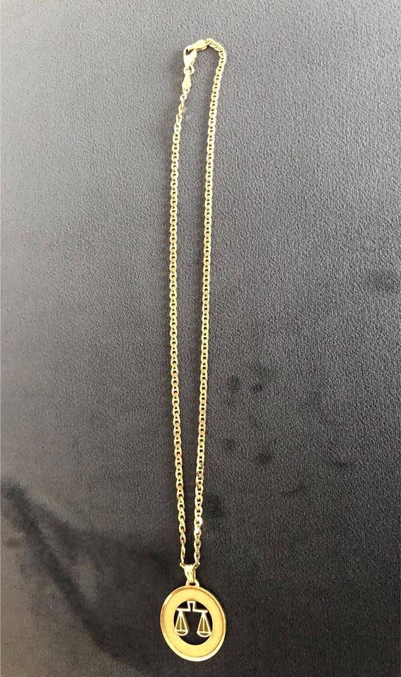 Goldkette Anhänger 585 14K Taufe Kinder Waage Gold Sternzeichen in Bremen