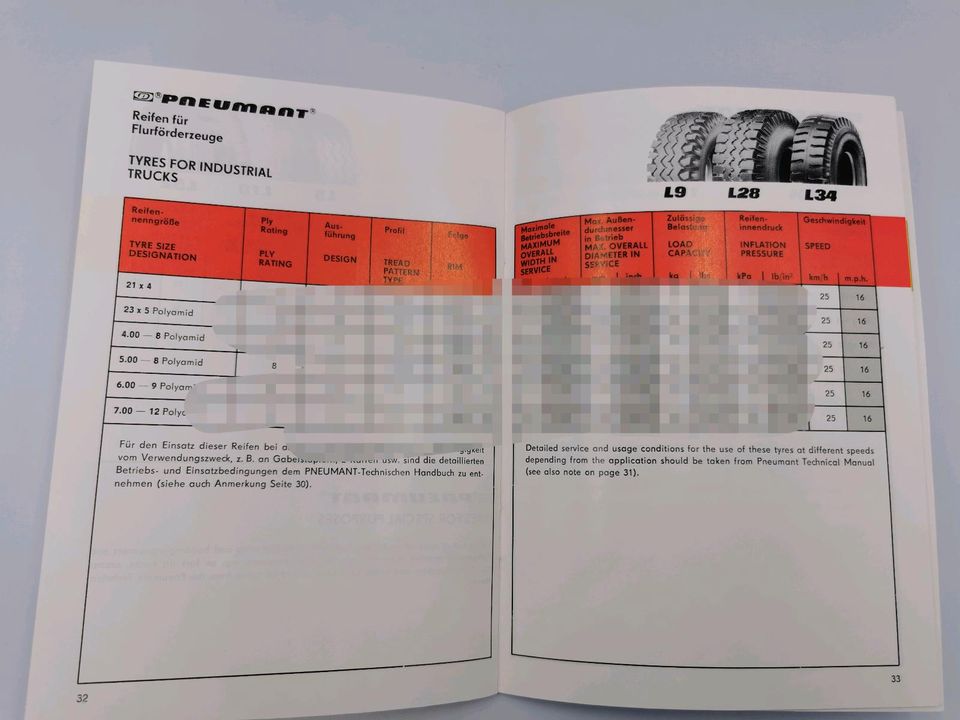 Pneumant Reifenratgeber 1989 VEB Reifenkombinat Fürstenwalde in Gera