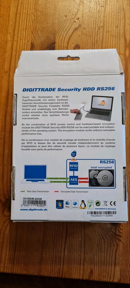 Digitrade 320GB USB 3.0 Sicherheitsfestplatte Security in OVP in Wittgensdorf