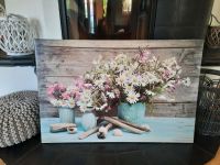 Bild Blumenbild Leinwandbild Holzrahnen Wandbild Blumen Nordrhein-Westfalen - Bergisch Gladbach Vorschau