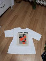 Print T Shirt mit Orangen und Palietten Baden-Württemberg - Teningen Vorschau