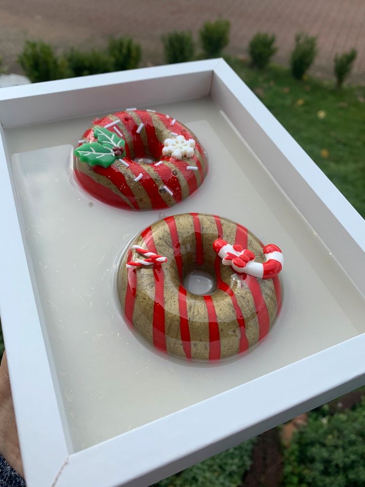 TK-Kunst abstrakte 3D Donut Gemälde Bild Pop-Art Resin Epoxidharz in Oberthal