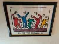 Bild Keith Haring tanzende Menschen mit Originalrahmen Rheinland-Pfalz - Weiler bei Bingen Vorschau