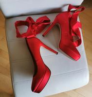 Satin Pumps rot 39 fast nicht getragen Rheinland-Pfalz - Neuwied Vorschau